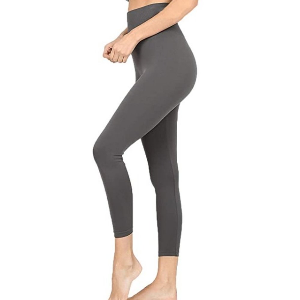 Women Tummy Control High Waist Cropped Leggings